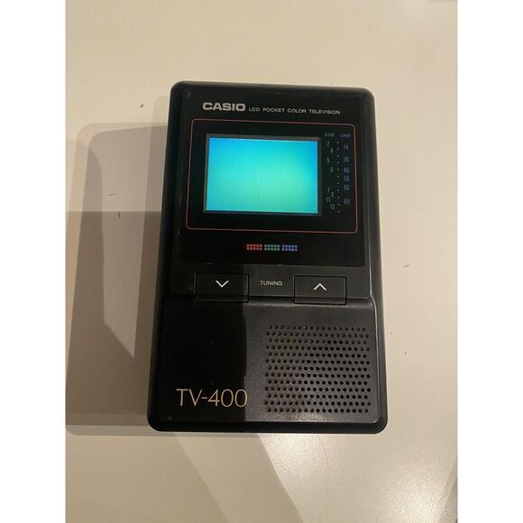 Casio TV-400V LCD Pocket Color Handheld TV Television VHF UHF Excellent Shape - Picture 7 of 7